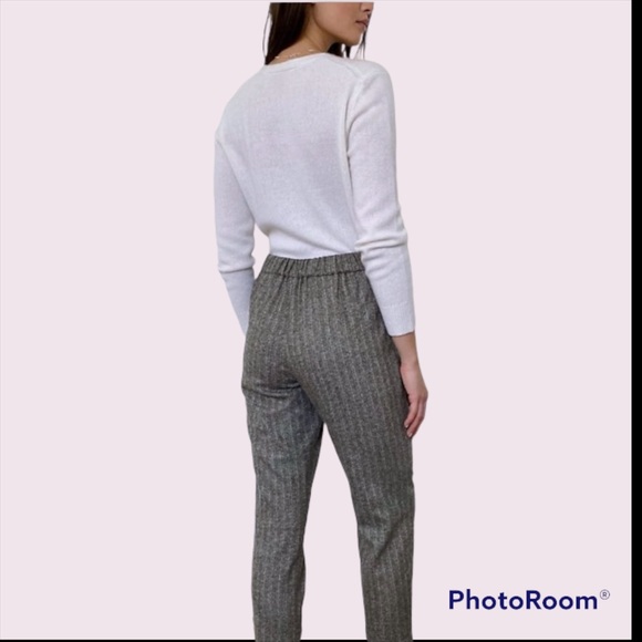 Aritzia Babaton Cohen Pants Wool Blend Gray Size 6 - Picture 4 of 11